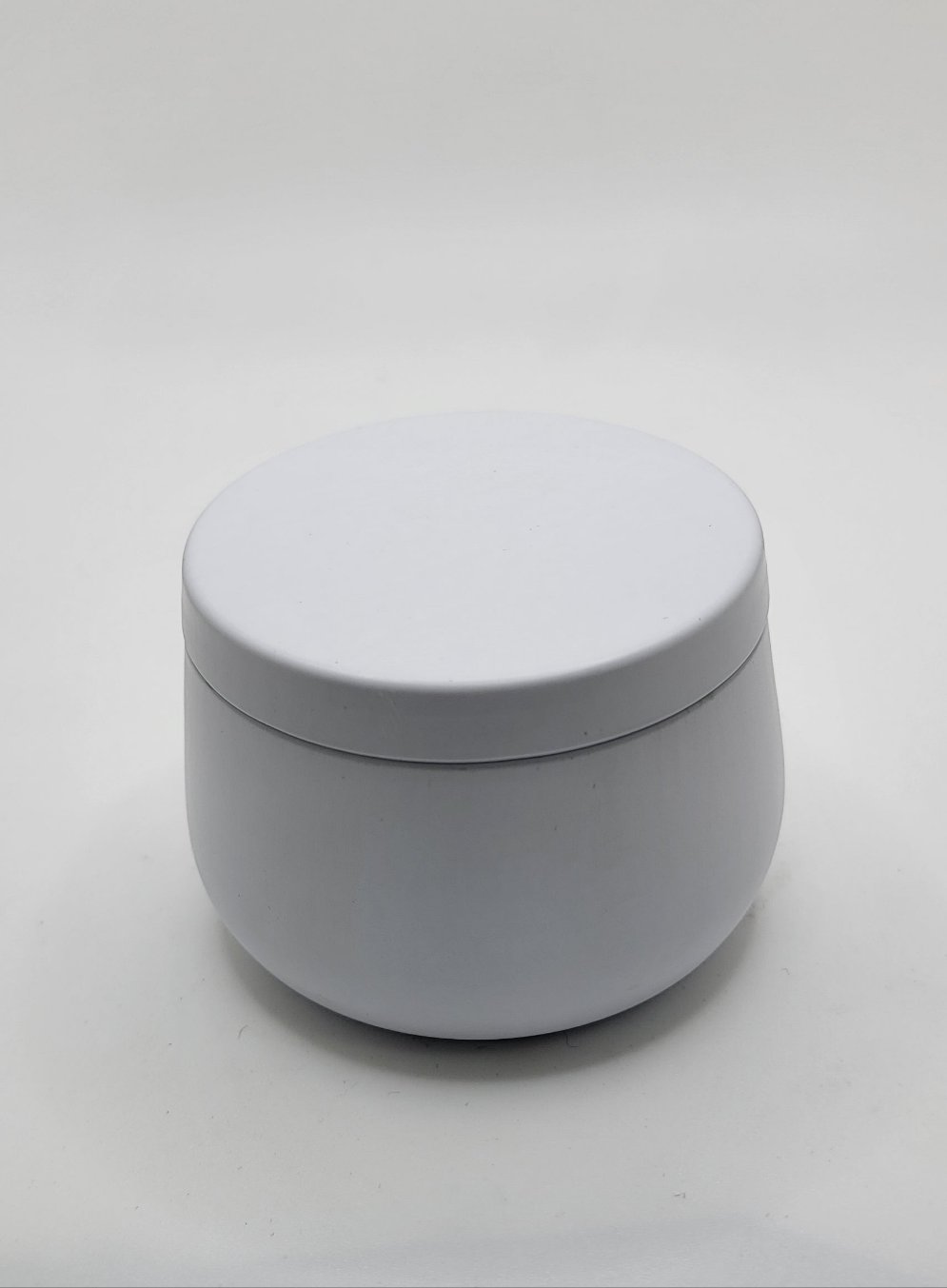 Round Tin Container | 4oz | Matte White